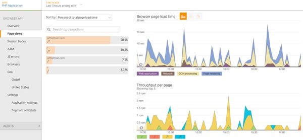 New Relic Page View Segmentation