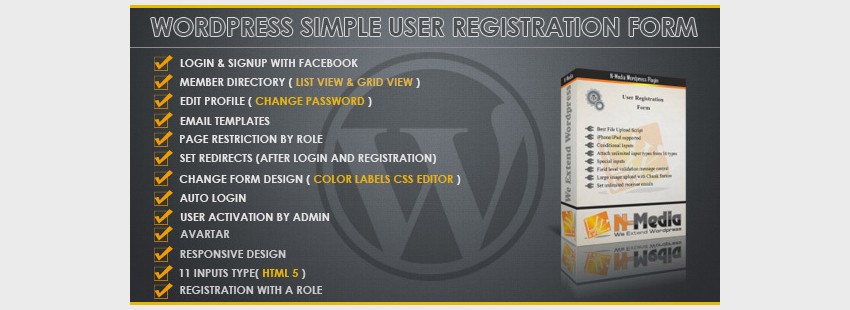 WordPress Registration Form