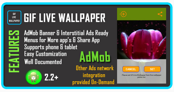 GIF Live Wallpaper item on Envato Market