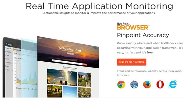New Relic Browser Real Time Application Monitoring