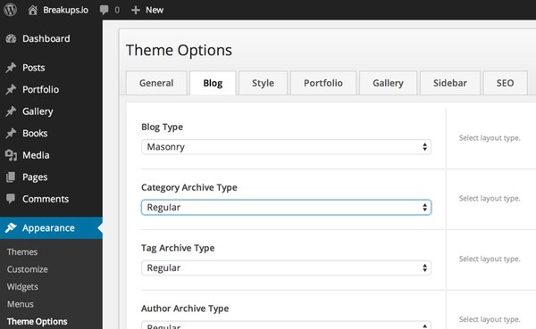 Readme Theme Options Tabbed Dialog