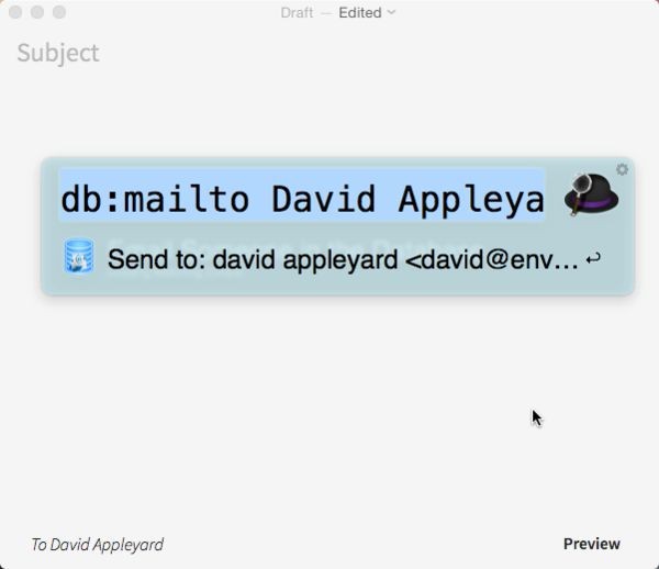 Letter App and Alfred