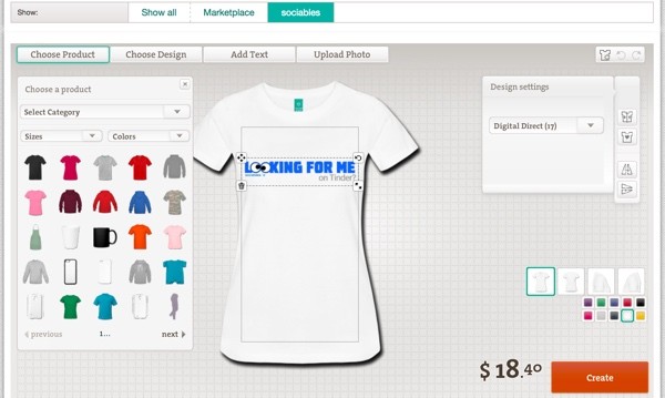 Create more Products at Spreadshirt