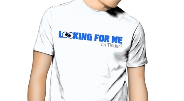 Looking for me on Tinder t-shirt concept for Sociables