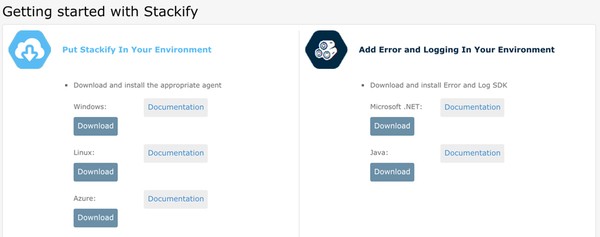 Stackify Installation Environments 