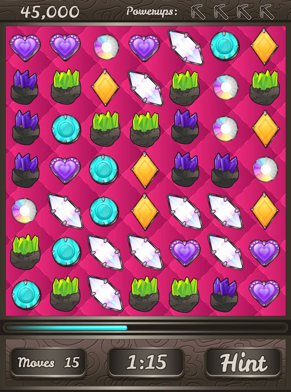 Mary Winklers Gem Swapping UI