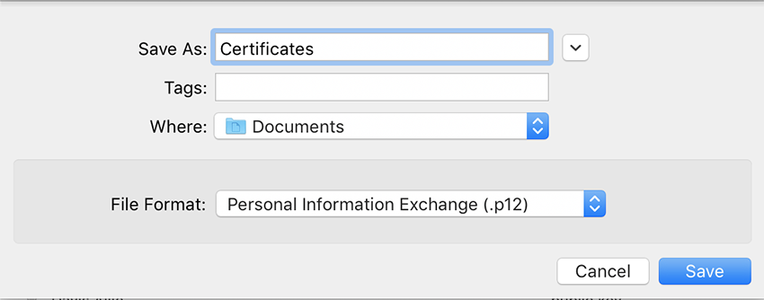 Certificate Exporting Options