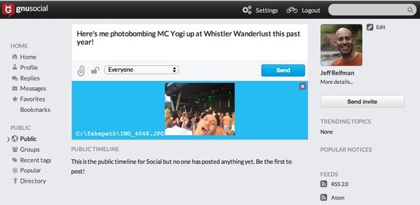 GnuSocial Posting