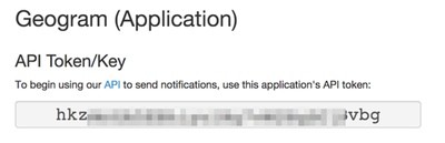 An API Token for Pushover Apps