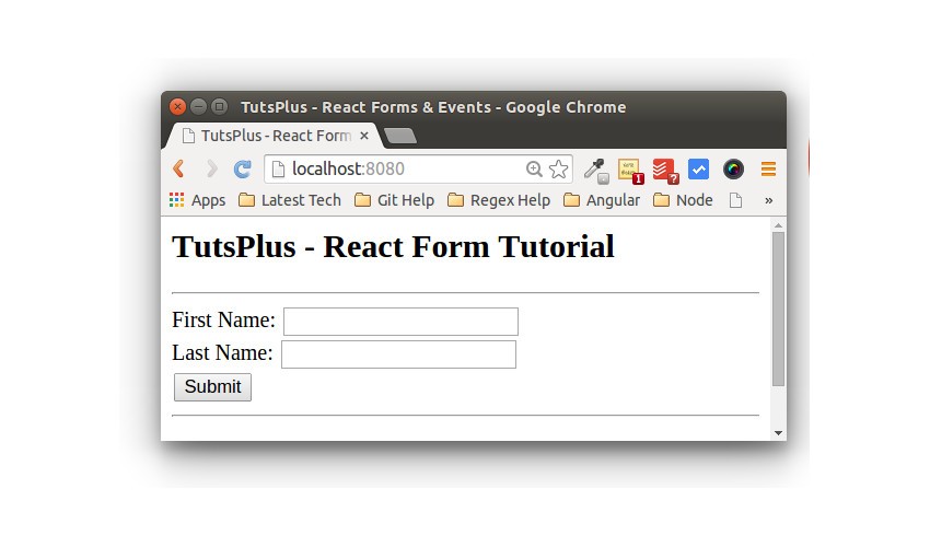 React App Form Tutorial