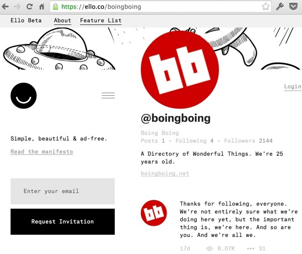 BoingBoing at Elloco