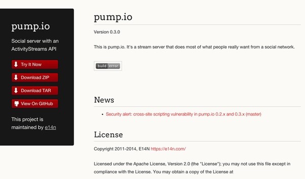 Pumpio home page