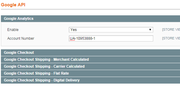 Enable Google Analytics in Magento