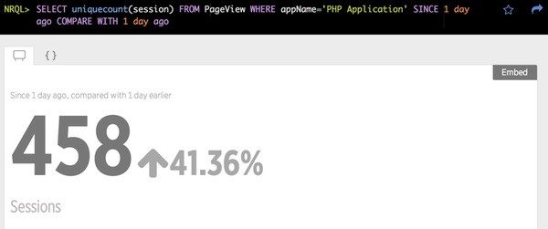 New Relic Insight NRQL