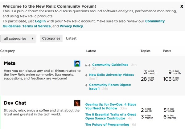 New Relic Insights Community Forum