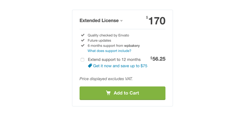 Visual Composers extended license from CodeCanyon