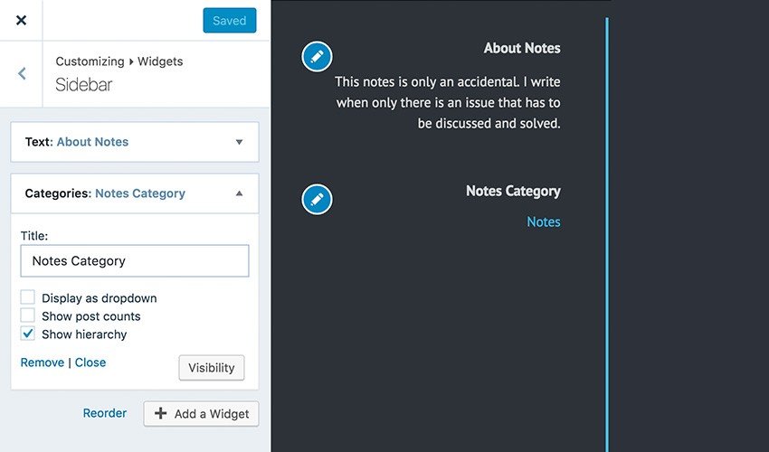 Two Edit buttons in WordPresscom Customizer