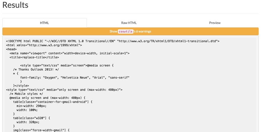 Meeting Planner Inlining - Premailer Results