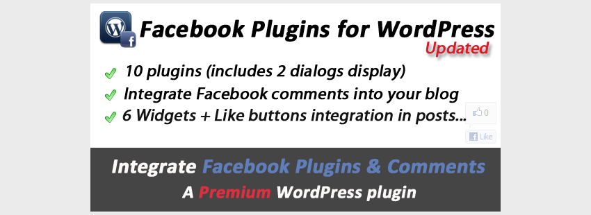 Facebook Plugins Comments  Dialogs for WordPress