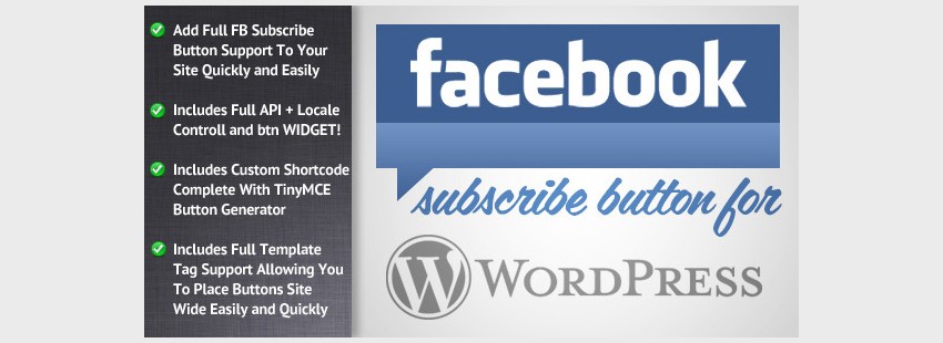 Facebook Subscribe for WordPress