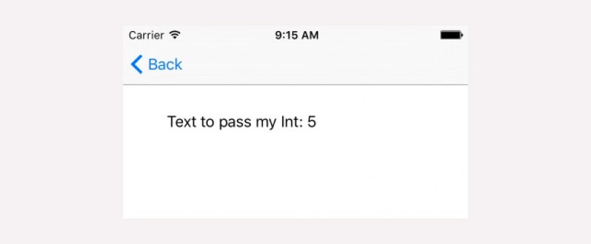 App screen showing Text to pass my Int 5