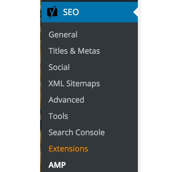 AMP for WordPress - Glue for Yoast SEO  AMP Menu