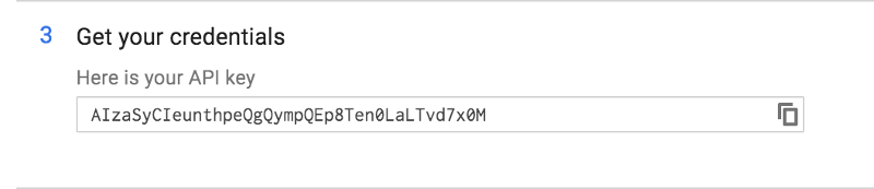 Google API Console API Key