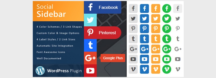 WordPress Social Sidebar