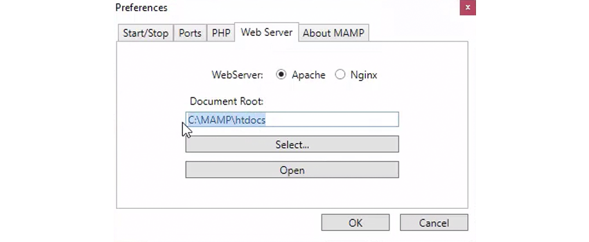 Document root folder