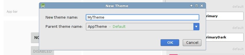 Create new theme