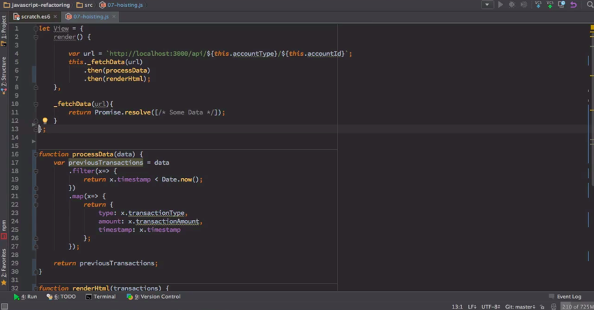 JavaScript Refactoring Techniques