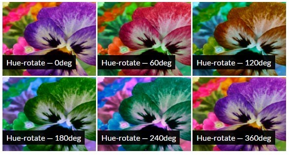 CSS Hue-Rotate Filter Effect