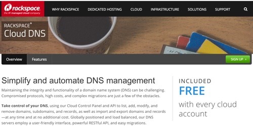 Amazon AWS Alternatives - RackSpace Cloud DNS