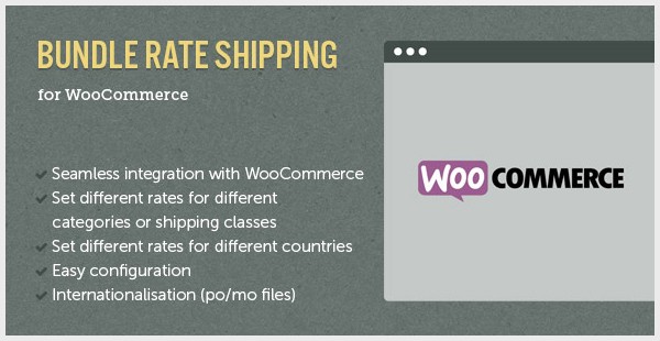 WooCommerce E-Commerce Bundle Rate Shipping