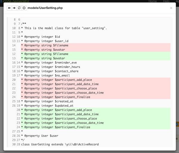 Customizing Meeting View - Diff view to copy and paste necessary changes