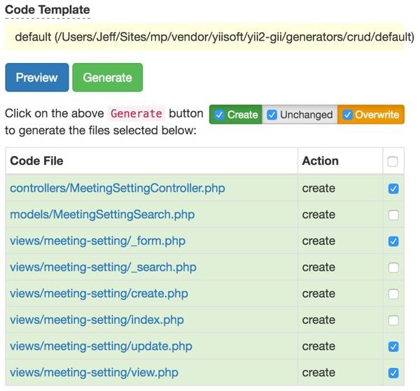 Customizing Meeting View - Manually limiting files to overwrite