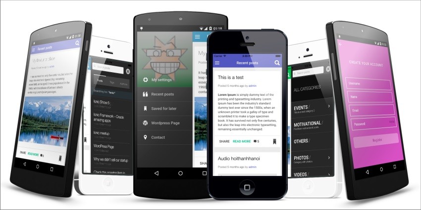 ionWordpress -Wordpress Full Integrated Mobile App