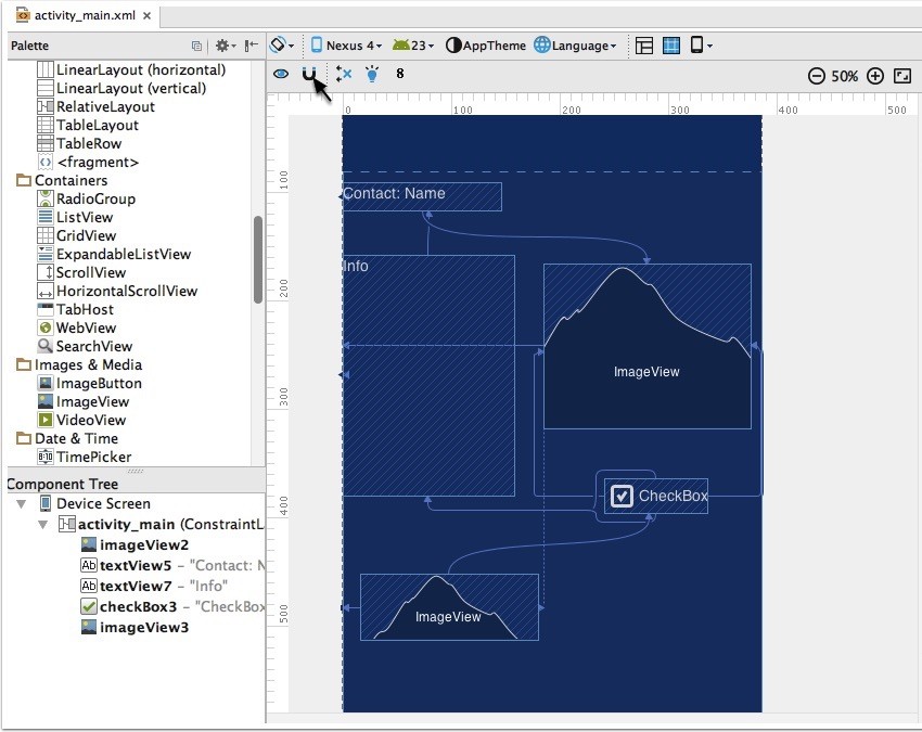 Toggle Autoconnect mode on and off using the Autconnect icon above the main blueprint window