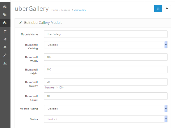 Configuration Form