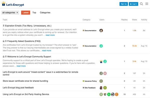 Lets Encrypt Community Forum