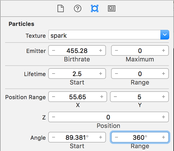 Changing Angle Range