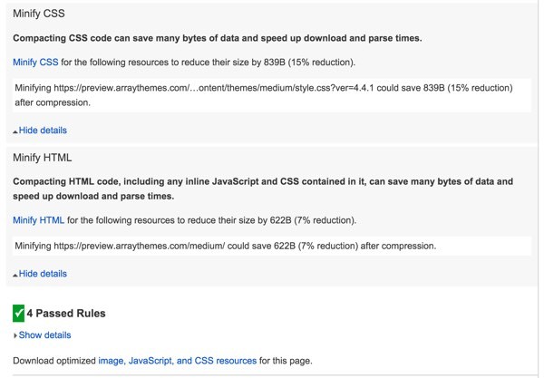 PageSpeed Optimization Array Themes Mobile Part C