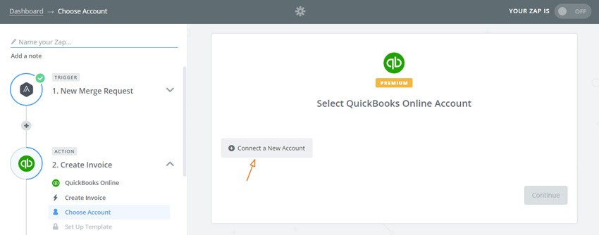 Assembla Zapier Automated Workflow - connect our Quickbooks account