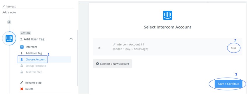 Assembla Zapier Automated Workflow - Connect Intercom Account