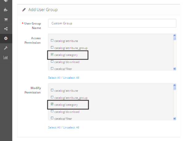 Add Custom User Group