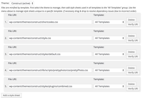 Google PageSpeed - W3TC Combine CSS 