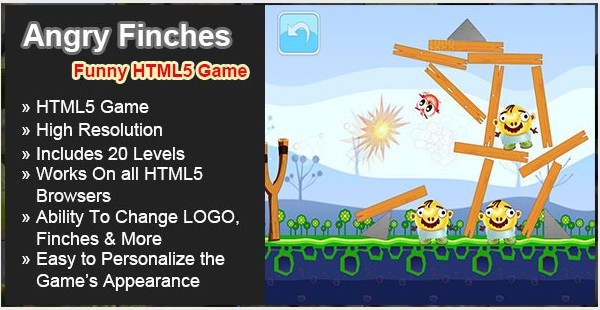 Angry Finches - Funny HTML5 Game
