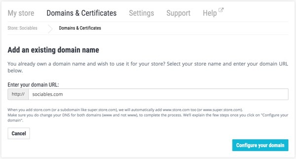 PrestaShop - Adding a Custom Domain Name