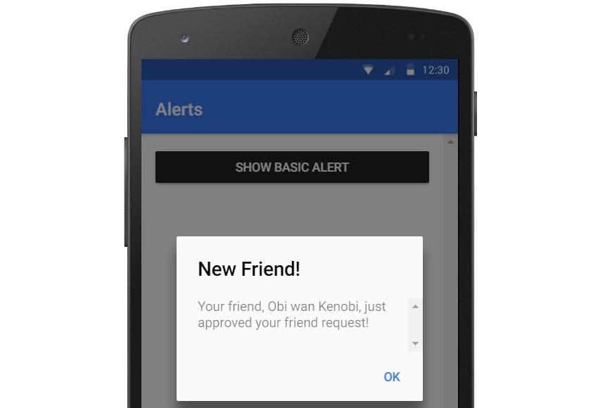 Ionic 2 alerts