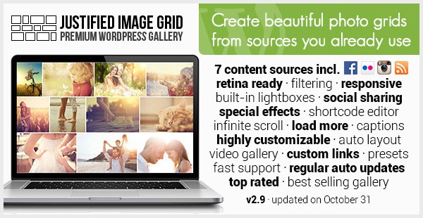 Justified Image Grid - Premium WordPress Gallery